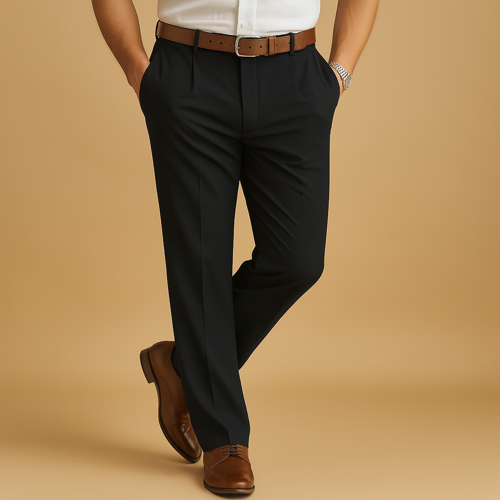 Casual chino pants for men with a relaxed fit and breathable fabric, ideal for office wear, dinners, and everyday smart casual outfits.
