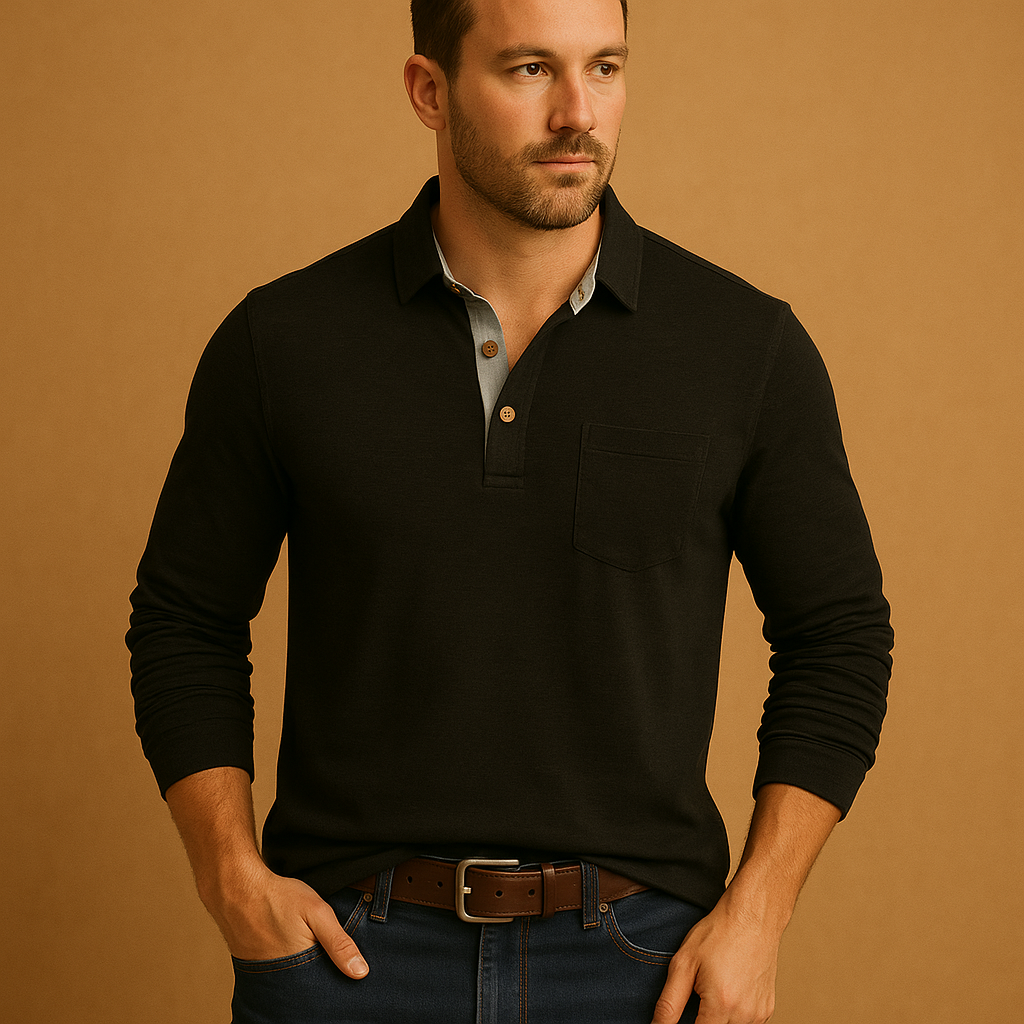 Casual cotton button-up shirt for men with a comfortable fit and chest pocket, ideal for everyday outfits, relaxed occasions, and casual styling.