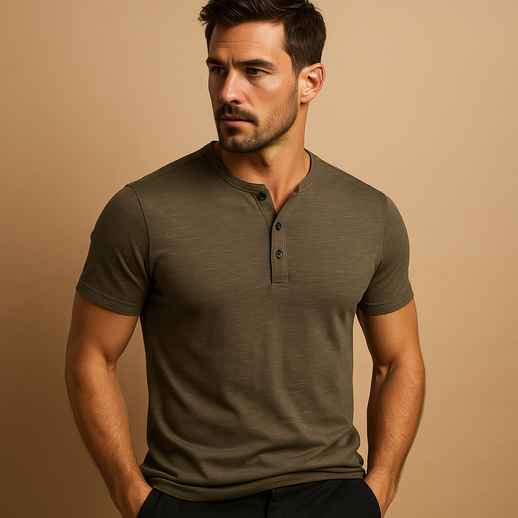 Relaxed Fit Men's Cotton Tee Shirt - VibreMode