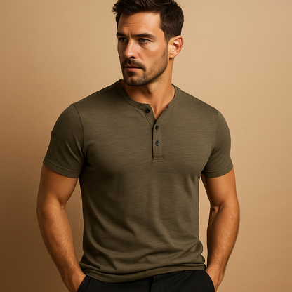Relaxed Fit Men's Cotton Tee Shirt - VibreMode