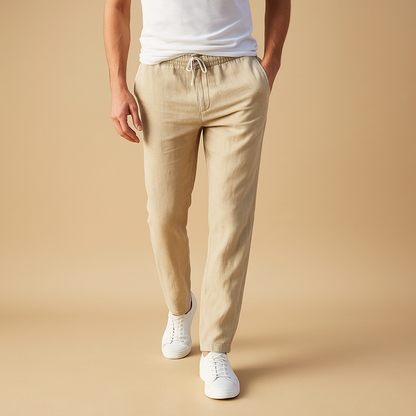 Comfortable Men's Elastic Waist Pants - VibreMode