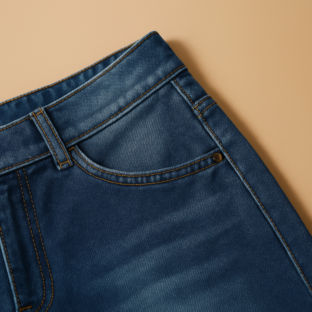 Women’s casual high waisted loose fit jeans in classic denim blue with a relaxed silhouette, perfect for everyday outfits and modern casual style.
