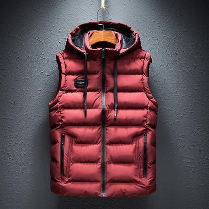 Men's Versatile Lightweight Casual Hooded Vest - Core Warmth, Freedom of Movement