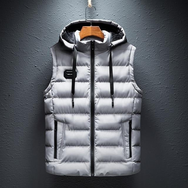 Men's Versatile Lightweight Casual Hooded Vest - Core Warmth, Freedom of Movement