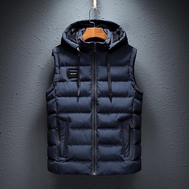 Men's Lightweight Hooded Vest Breathable Core Warmth - VibreMode