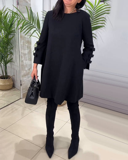 Women's Long Sleeve Casual Dress - VibreMode
