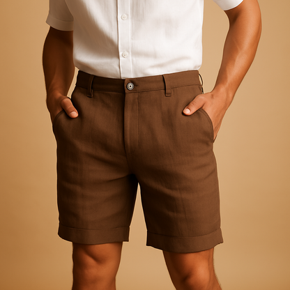 Casual lightweight summer shorts for men with an elastic waistband and breathable fabric, ideal for beach days, travel, and everyday wear.