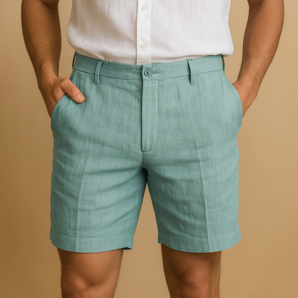 Casual lightweight summer shorts for men with an elastic waistband and breathable fabric, ideal for beach days, travel, and everyday wear.