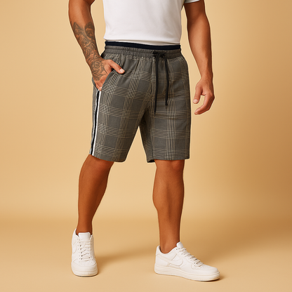 Men’s casual modern fit shorts with elastic waistband, ideal for everyday wear, relaxed weekends, and summer outings