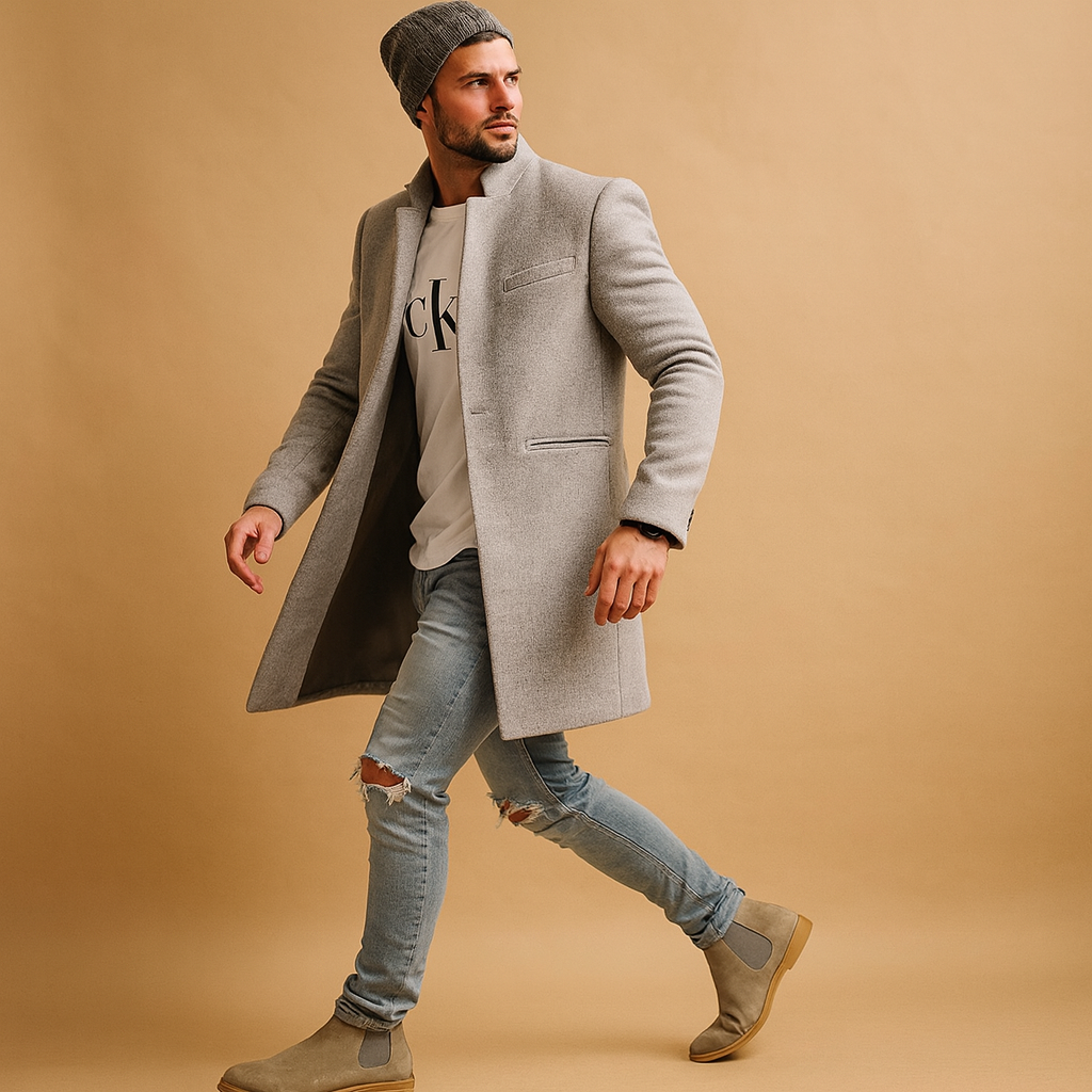 Warm Mens Parka Jacket Mason - VibreMode