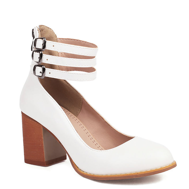 Women's Heels Adjustable Buckle Closure