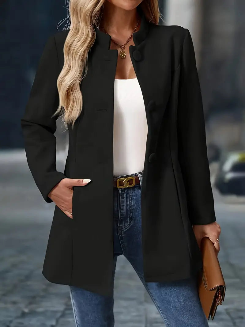 Morgan | Ladies Warm Button Front Coat