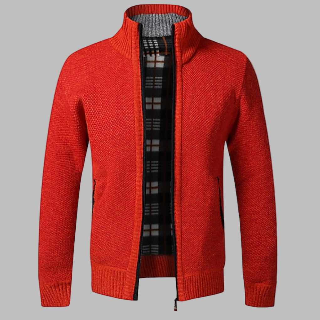 Men's Zipper Knit Sweater