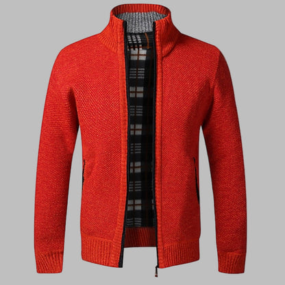 Men's Zipper Knit Sweater
