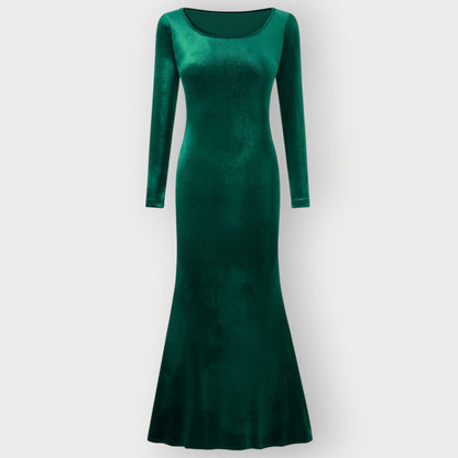 Women's Velvet Evening Gown