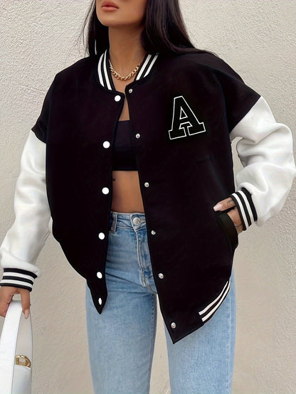 Relaxed Fit Women's Bomber Jacket - VibreMode