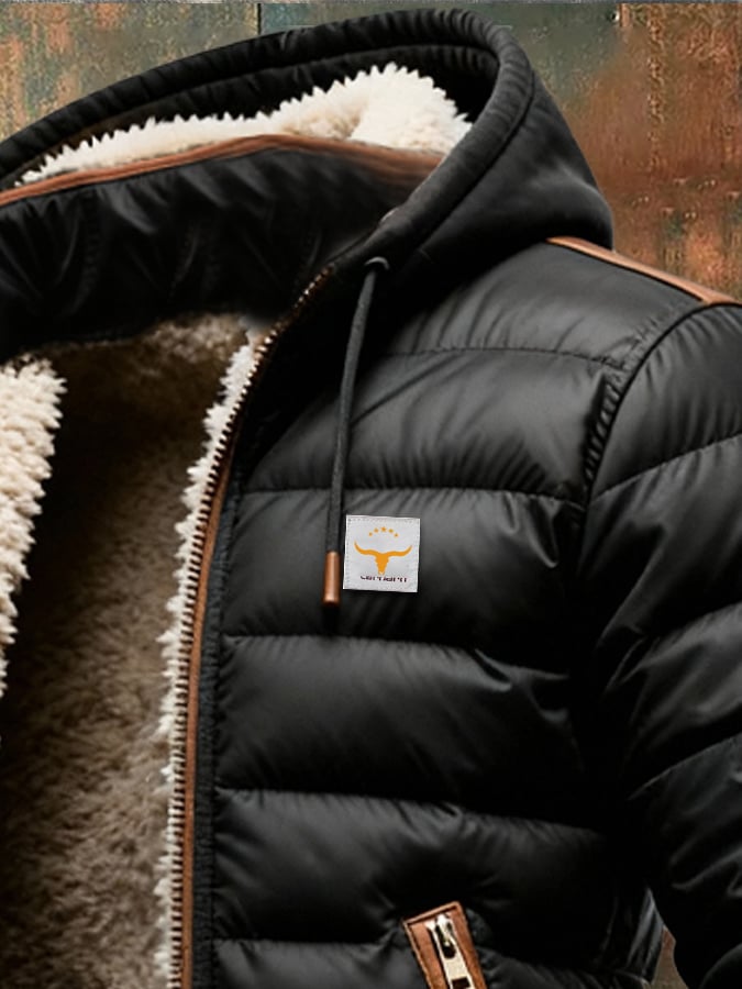 Warm Fleece Lined Puffer Coat