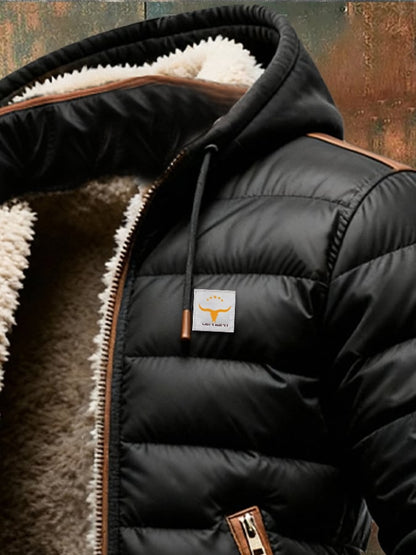 Warm Fleece Lined Puffer Coat