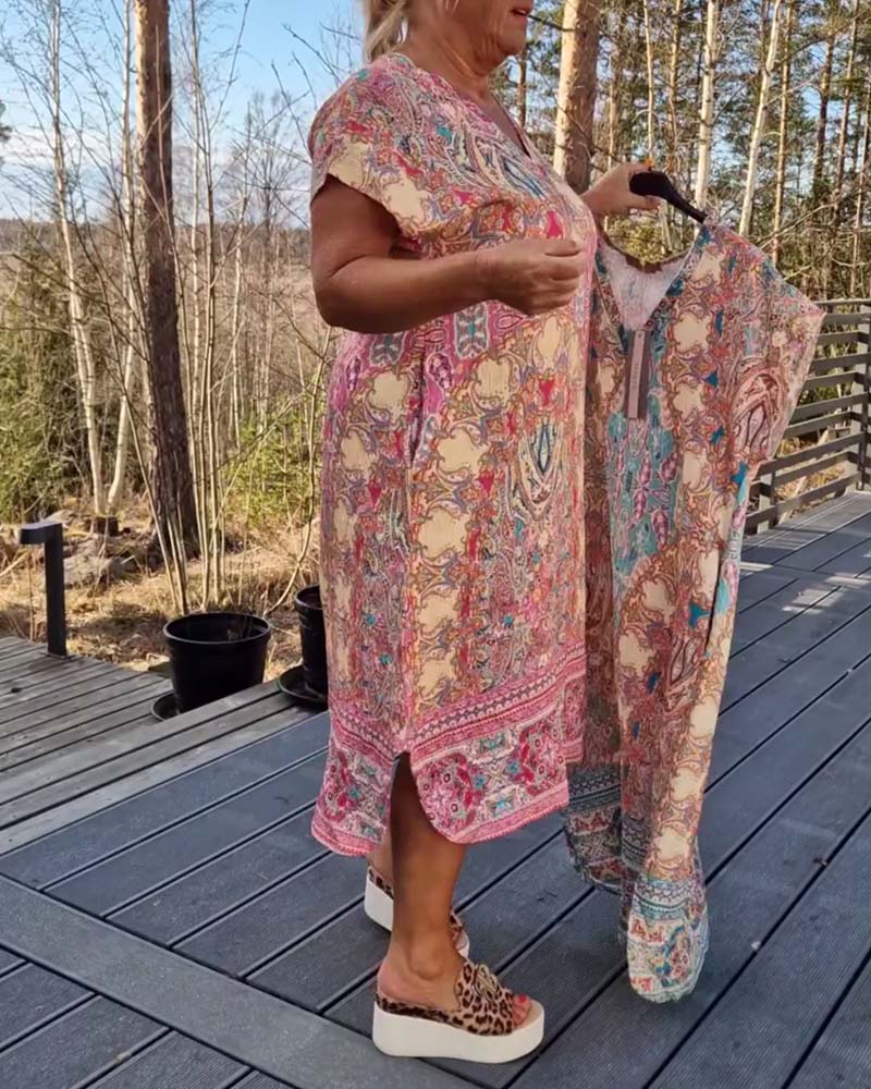 Casual Summer Print Sundress