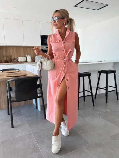 Casual Blue Jeans Dress