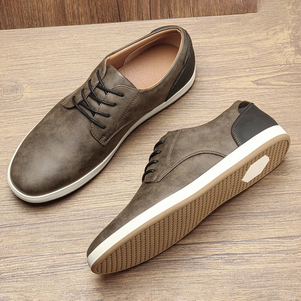 Premium Leather Low Top Shoes