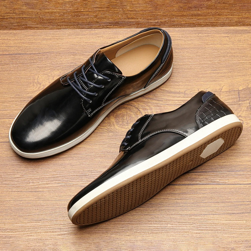Premium Leather Low Top Shoes