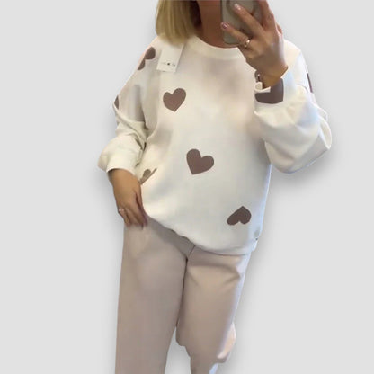 Women's Heart Pattern Sweater