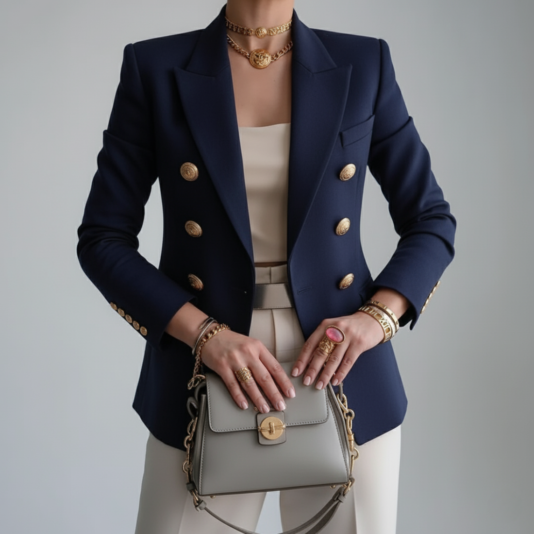 Classic Fit Double Breasted Ladies Spring Coat