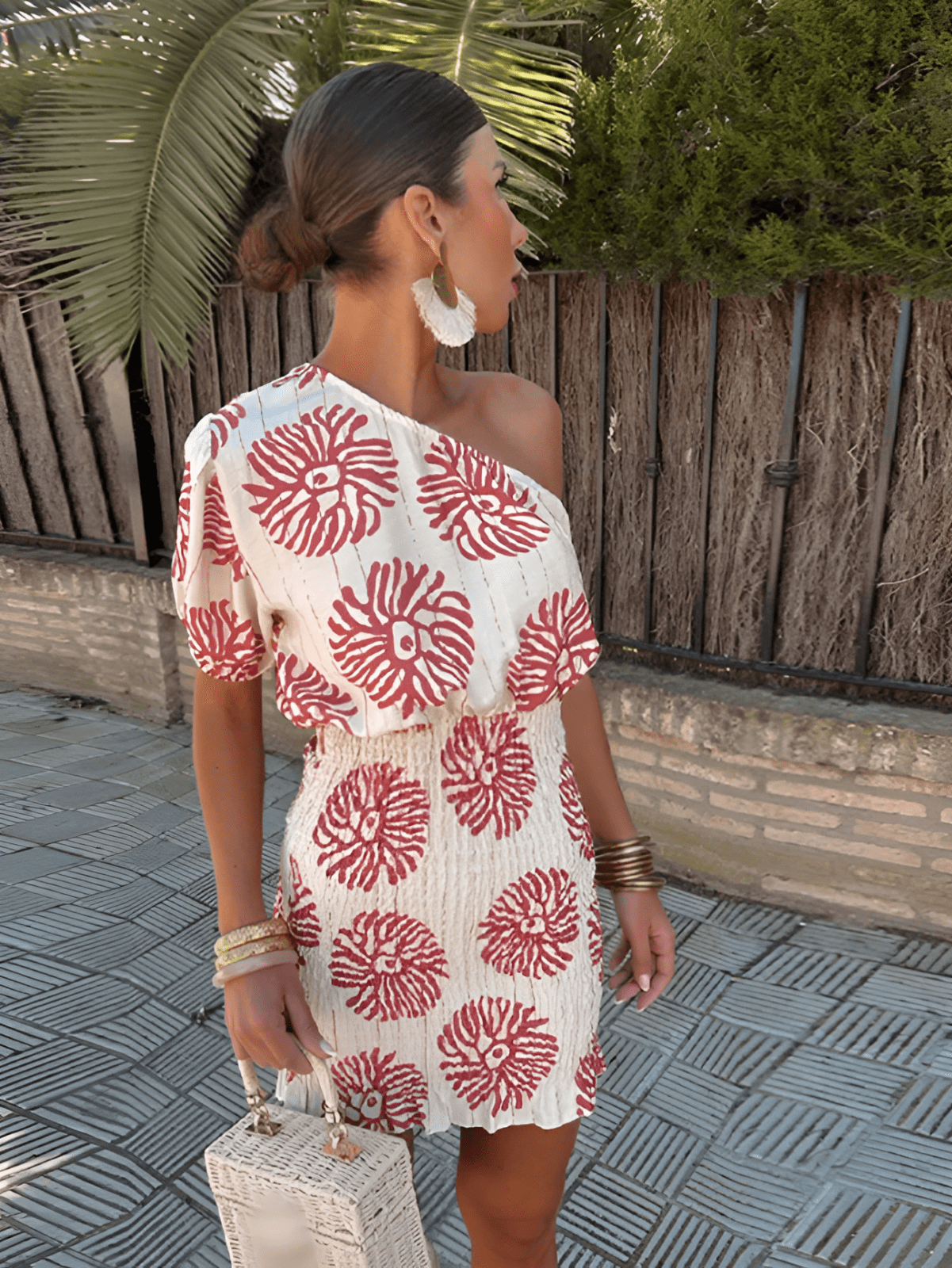 Women's Summer Mini Dress Bold Print - VibreMode
