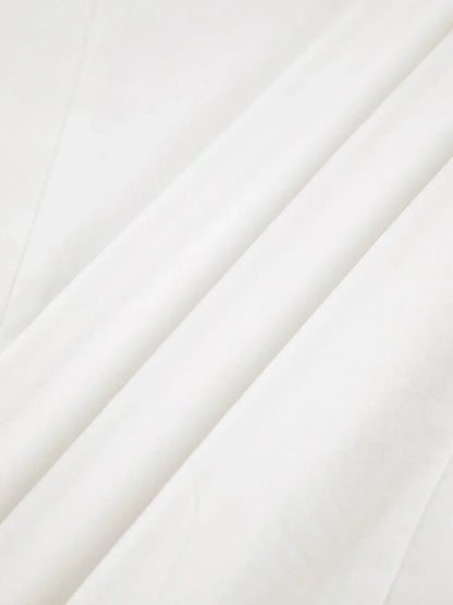 Women's Oversized V-Neck Shirt White