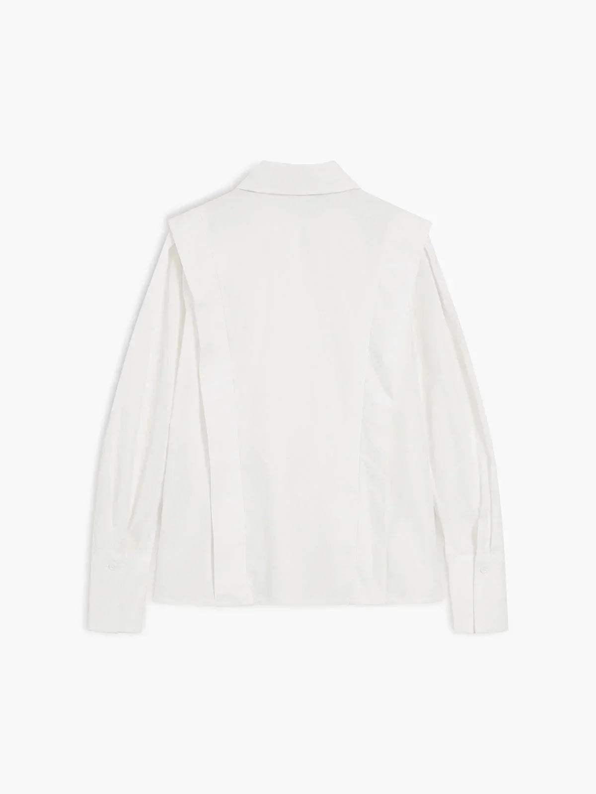Women's Oversized V-Neck Shirt White