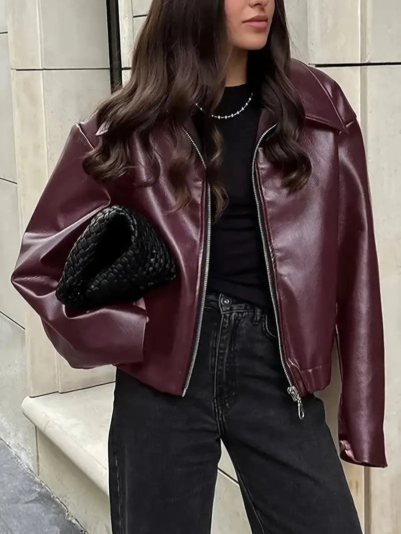 Women's Relaxed Fit Bomber Jacket - VibreMode