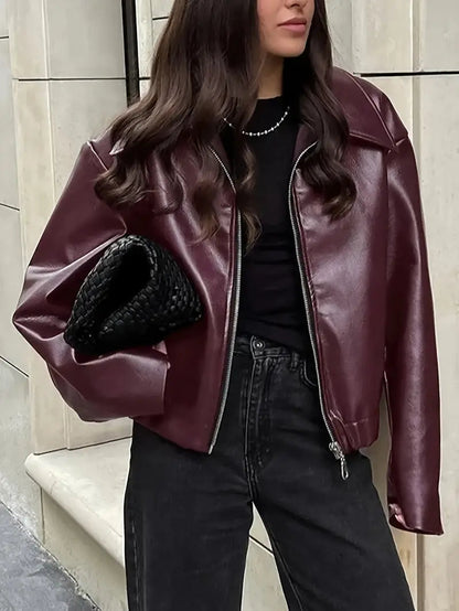 Women's Relaxed Fit Bomber Jacket - VibreMode
