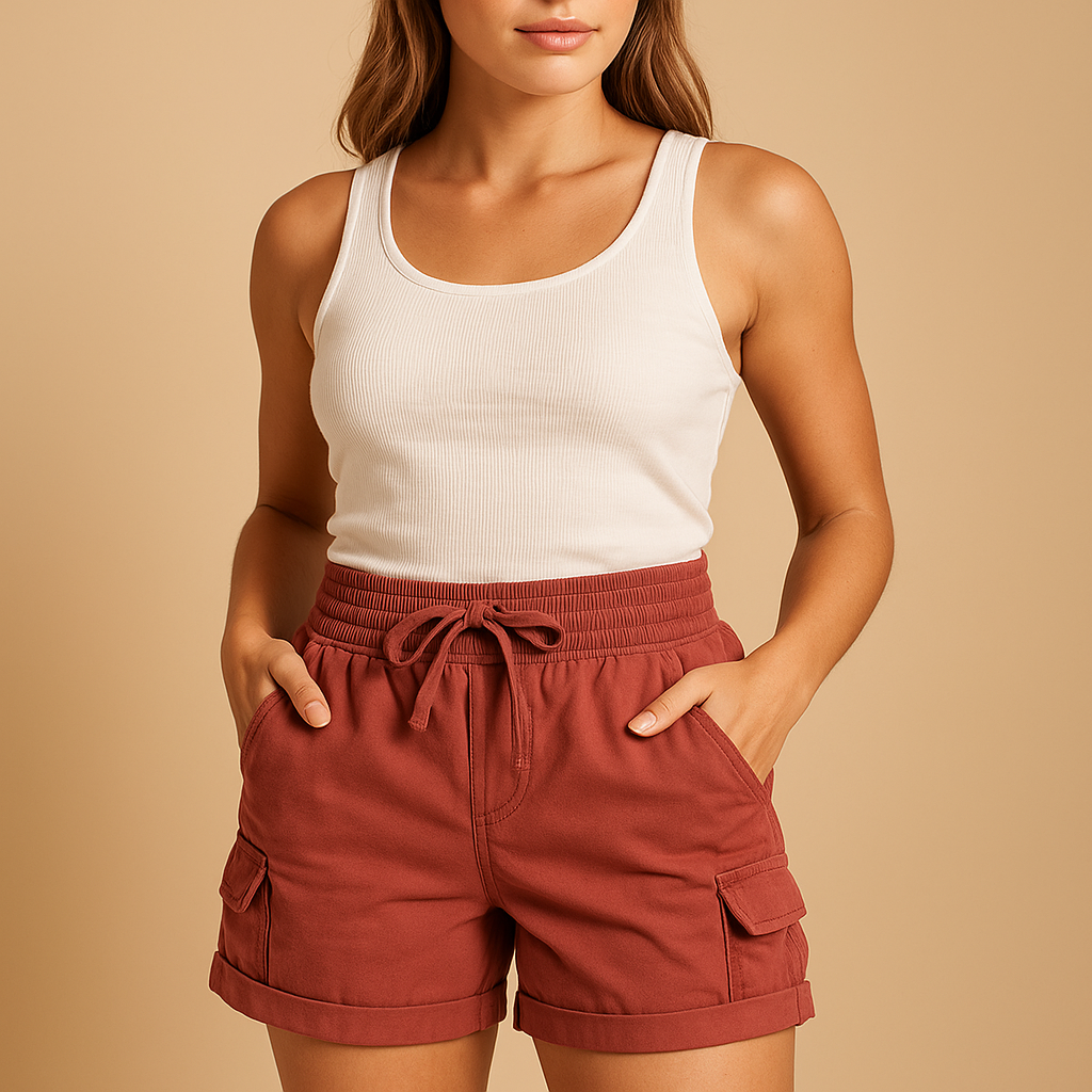 Comfortable Women's Summer Shorts with Pockets - VibreMode