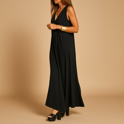 Timeless Elegant Floor Length Women's Dress - VibreMode