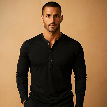 Traditional Mens Long Sleeve Dress Shirt - VibreMode