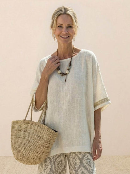 Relaxed Fit Striped Pants and Top 2-Piece Outfit
