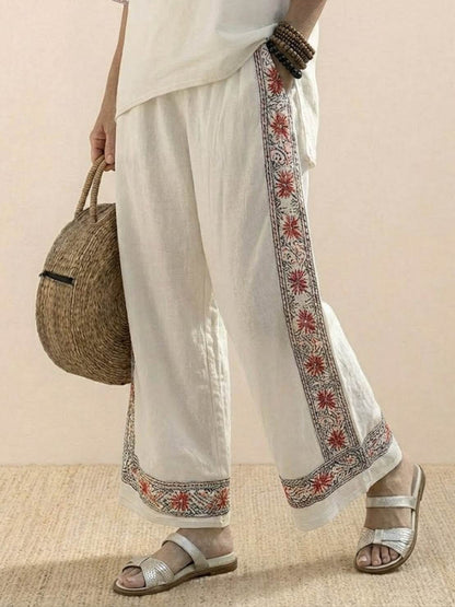 Relaxed Fit Striped Pants and Top 2-Piece Outfit