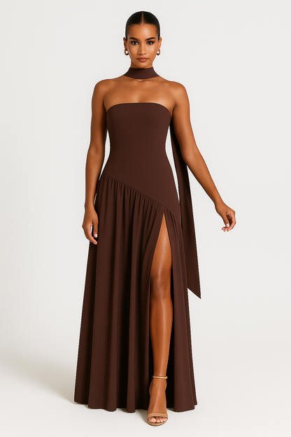 Elegant Sleeveless Split Maxi Dress for Women