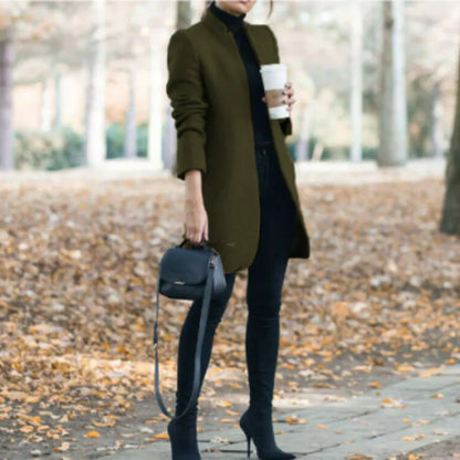 Women's Winter Coat Stand Collar Classic Warm