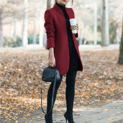 Women's Winter Coat Stand Collar Classic Warm