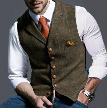 Image of Cole | Men's Slim Fit Blazer Vest
