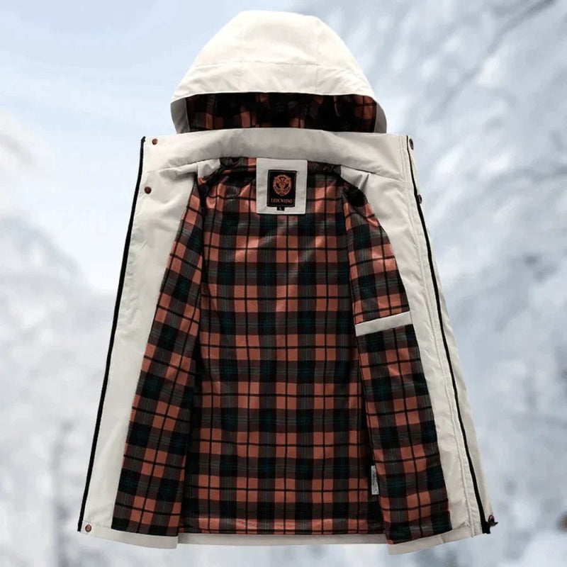 Men's Waterproof Windbreaker Hooded Jacket