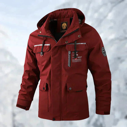 Men's Waterproof Hooded Windbreaker Jacket