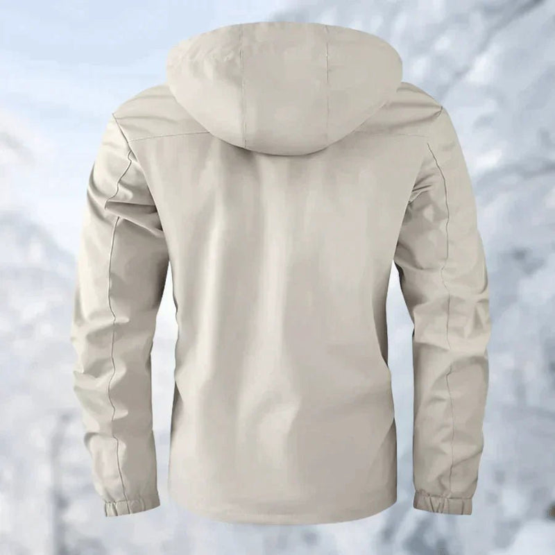 Men's Waterproof Hooded Windbreaker Jacket