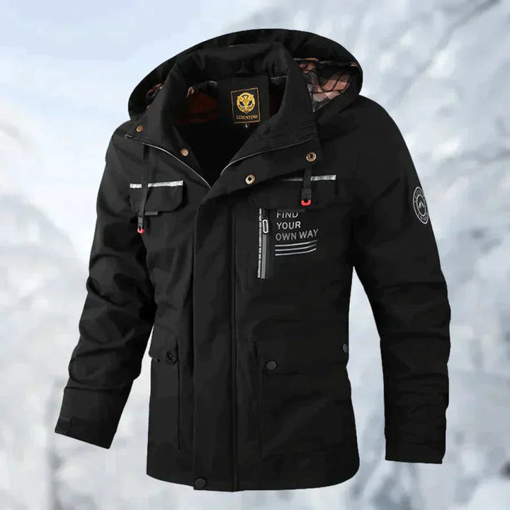 Men's Waterproof Hooded Windbreaker Jacket