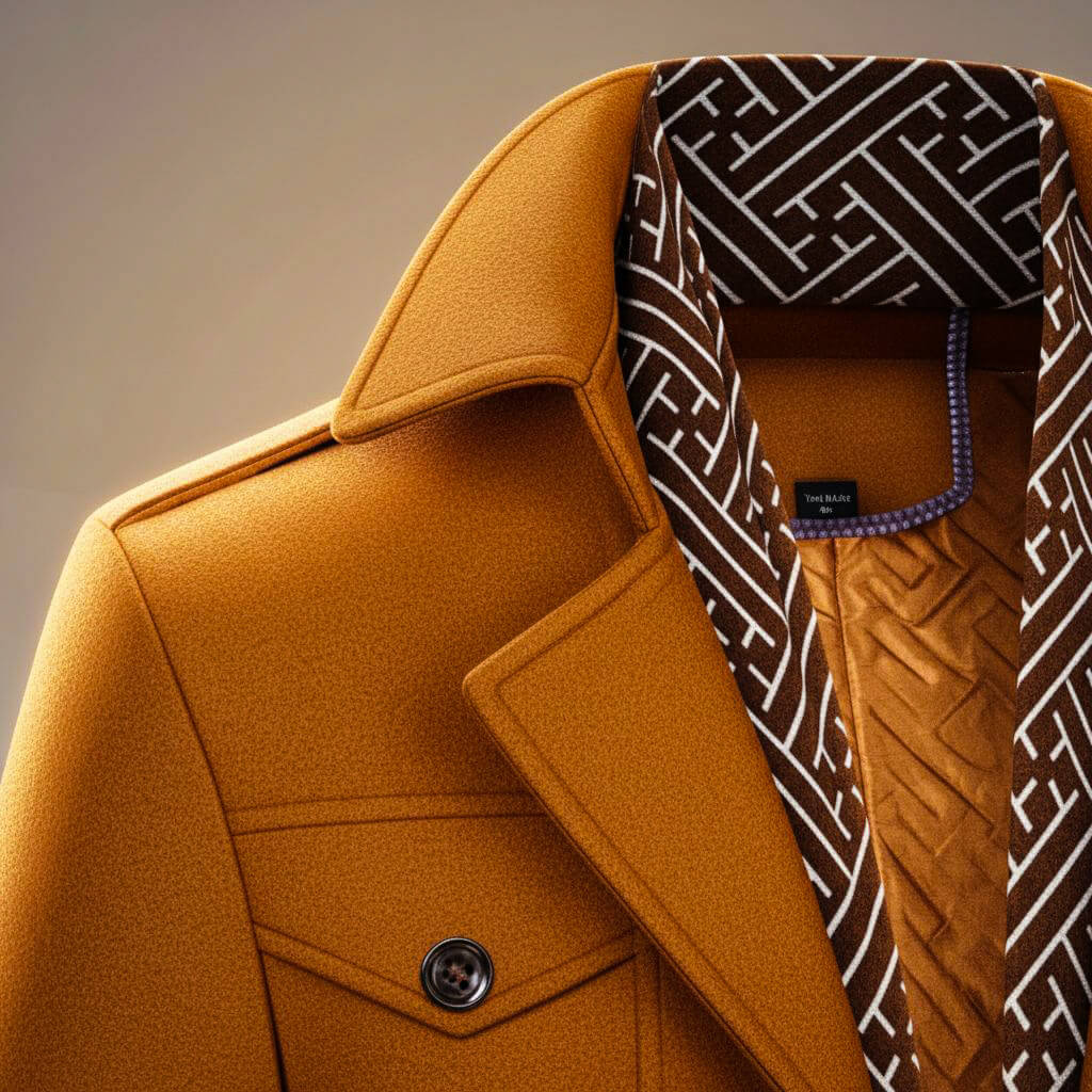 Luxurious Pure Wool Winter Coat