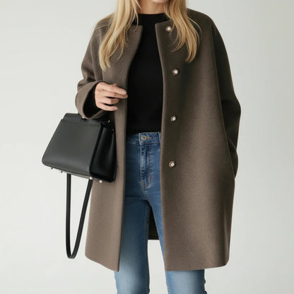Women's A-Line Collarless Jacket
