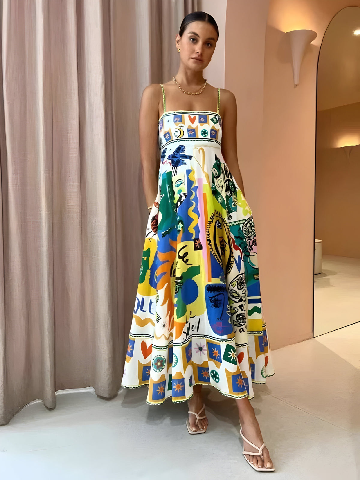 Lightweight Breathable Summer Dress - VibreMode