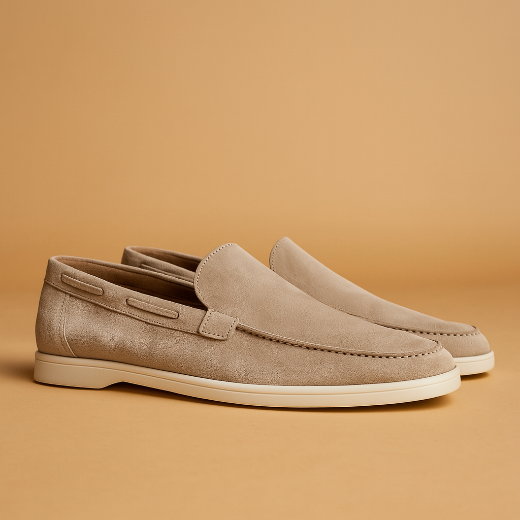 Men's Slip On Suede Shoes - VibreMode